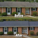 residential roof greensboro nc before  after